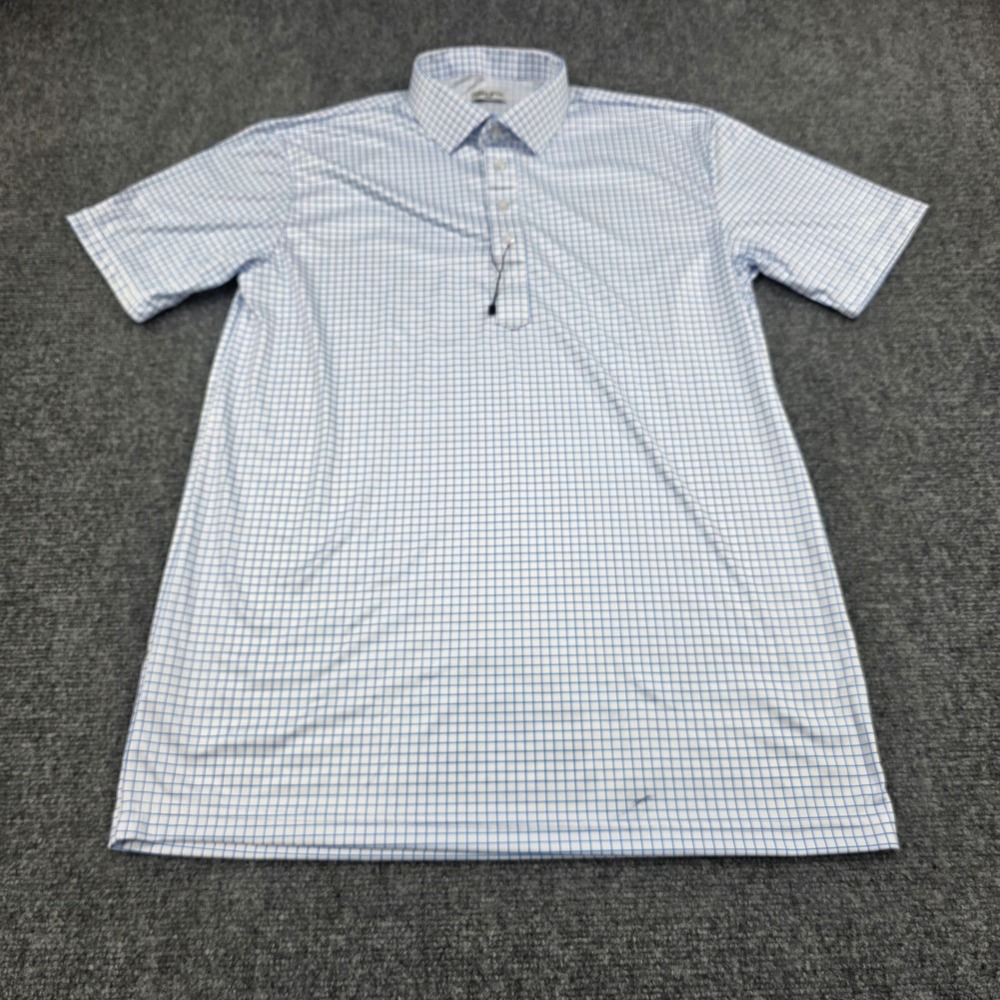 Collars & Co Blue Checkered Polo Shirt